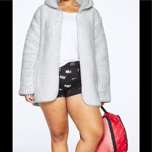 Pink Victoria’s Secret Sherpa Cardigan Gift Set NWT